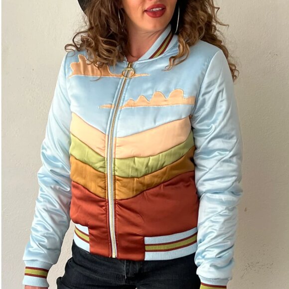 classic rock couture Jackets & Blazers - Classic Rock Couture Electric Desertland Jacket Day Sky sz 2X NWOT